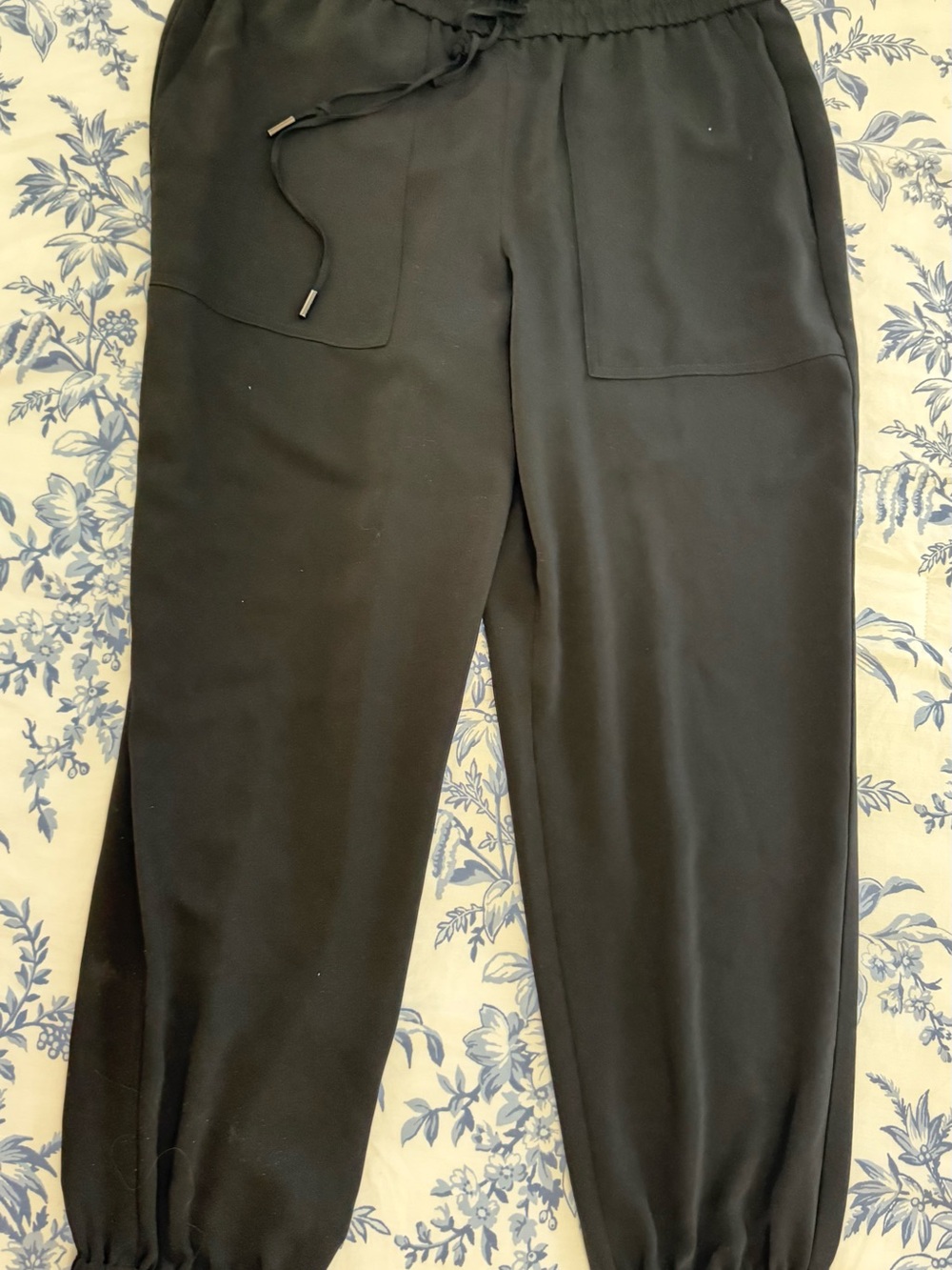 Ann Taylor Black Drawstring Jogger Pants